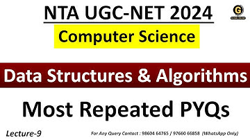 Data Structures Full Syllabus MCQs for June 2024 | UGC NET Computer Science Preparation | CS PYQ
