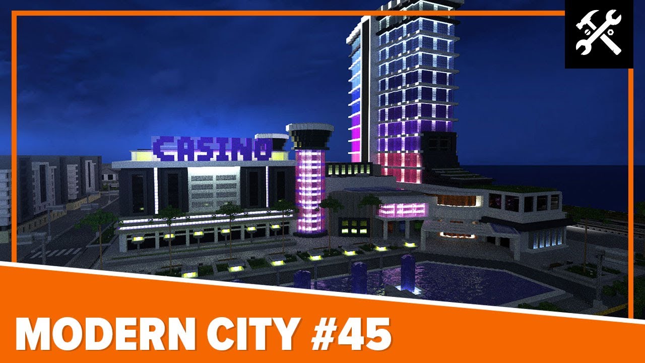Modern City 45 Casino Minecraft Timelapse YouTube