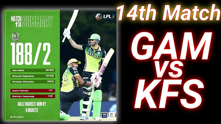 GALLE MARVELS Vs KANDY FALCONS | 14th Match | 10th July | LPL 2024 | The Bong Reviewer |