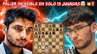 RECIBE UNA PALIZA EN SOLO 13 JUGADAS! | Vidit vs. Firouzja | (Torneo de Candidatos ronda 6)