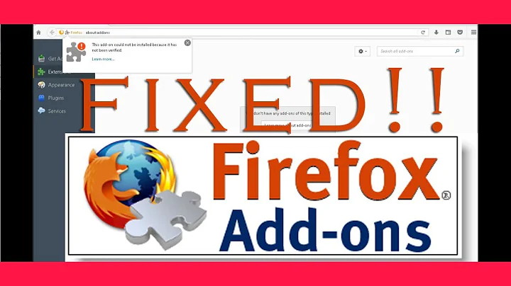 [FIXED] This add-on could not be installed - Firefox Mozilla | By: ARIESYT