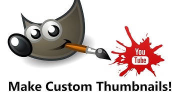 How To Make a Custom YouTube Thumbnail with The GIMP! (Free Software - Easy Step-by-Step Tutorial)