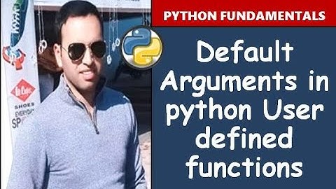 Default Arguments in Python user defined function