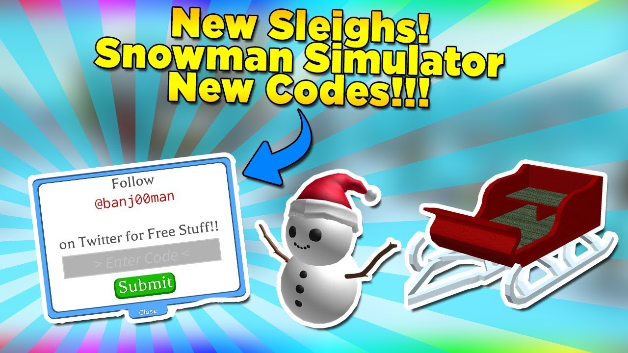 Sleighs Update Snowman Simulator Roblox New Shiny Pets New Codes Youtube - roblox new snowman simulator new code youtube