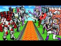 SURVIVAL BASE of UPGRADED FUTURE SPEAKER and TV MAN TITAN vs TV WOMAN in MINECRAFT animation