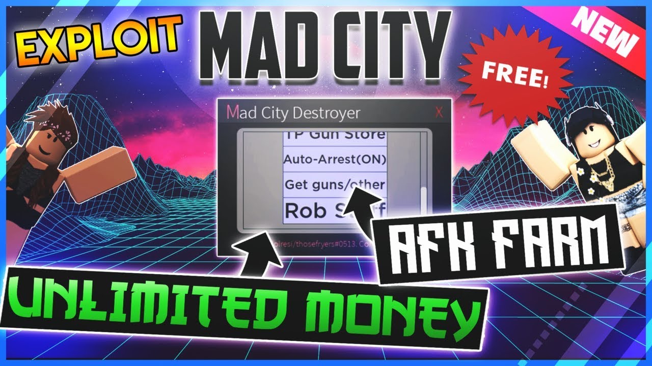 *OP* ROBLOX SCRIPT/HACK - MAD CITY âœ…UNLIMITED MONEY, ARREST ALL, AUTO ROB  AND MORE âœ… - 