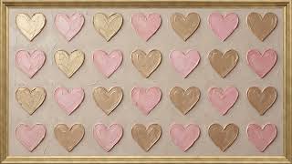 Mother’s Day Champagne Gold Hearts | Framed Art TV Wallpaper 4K | Oil Painting | 2 Hours screenshot 2