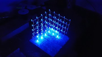LED cube snake pattern