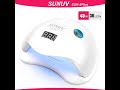 SUNUV SUN5 Plus 48W UV Light Nail Dryer for All Gels Dual Hands 36Leds Manicure Lamp Auto Sensor