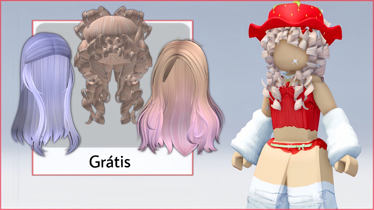 GANHE 3 NOVOS CABELOS GRÁTIS NO ROBLOX 2023! 😱 