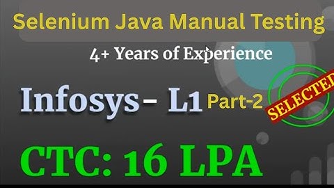 Infosys interviewvragen | Selenium | JAVA | Realtime-scenario gebaseerd interviewvraag -2