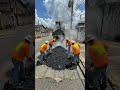 Repairing the damage from a severe storm #restoration #roadrepair #constructionlife #asphaltpaving