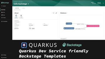 Quarkus Backstage  - Dev Templates