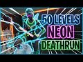 50 LEVEL NEON DEATHRUN! - Dansk Fortnite