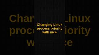 Changing Linux process priority with nice  #computereducation #computer