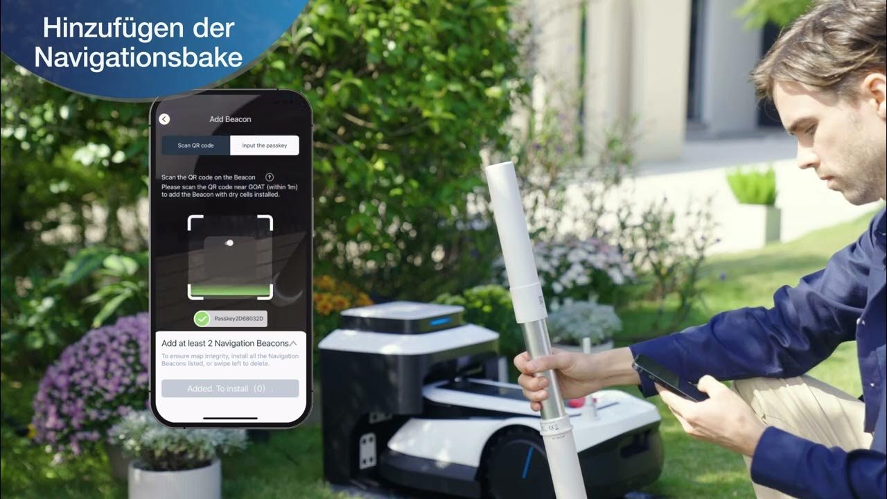 ECOVACS GOAT G1 [DE] Installation der Navigationsbake YouTube