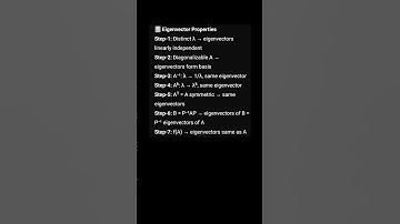 Eigenvector Properties 2