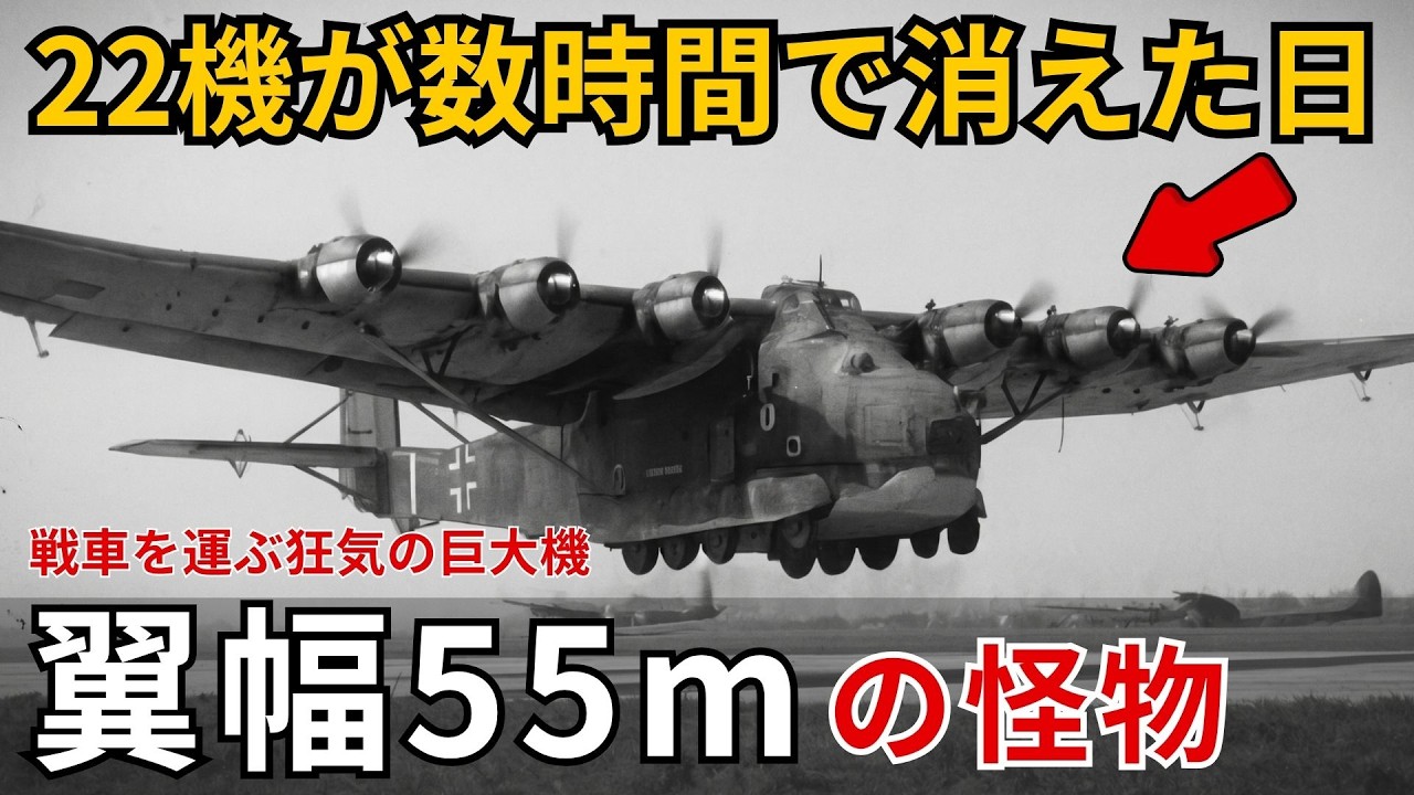 【史上最大の輸送機】総統の巨大翼メッサーシュミットMe323「ギガント」の悲劇