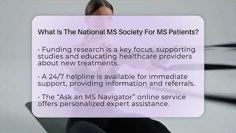 What Is The National MS Society For MS Patients? - MS Support Network