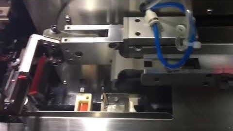 Automatic wire crimping &wire twisted tinning /soldering machine video