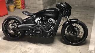 Custom Indian Scout Bobber complete description of modifications