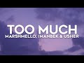 Marshmello, Imanbek - Too Much (Lyrics) ft. Usher