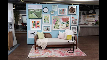 How can I present my art at home?