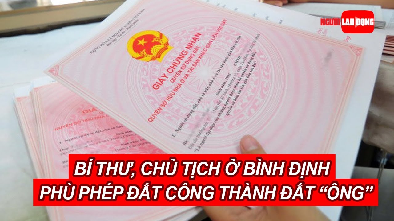 Bí thư, chủ tịch xã ở Bình Định