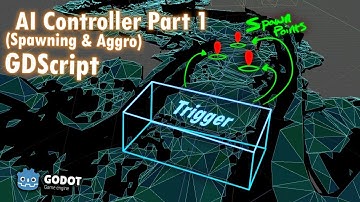 Godot 3D - Implementing AI spawning triggers and Aggro! - FPS Horror Project (GDScript) | 14