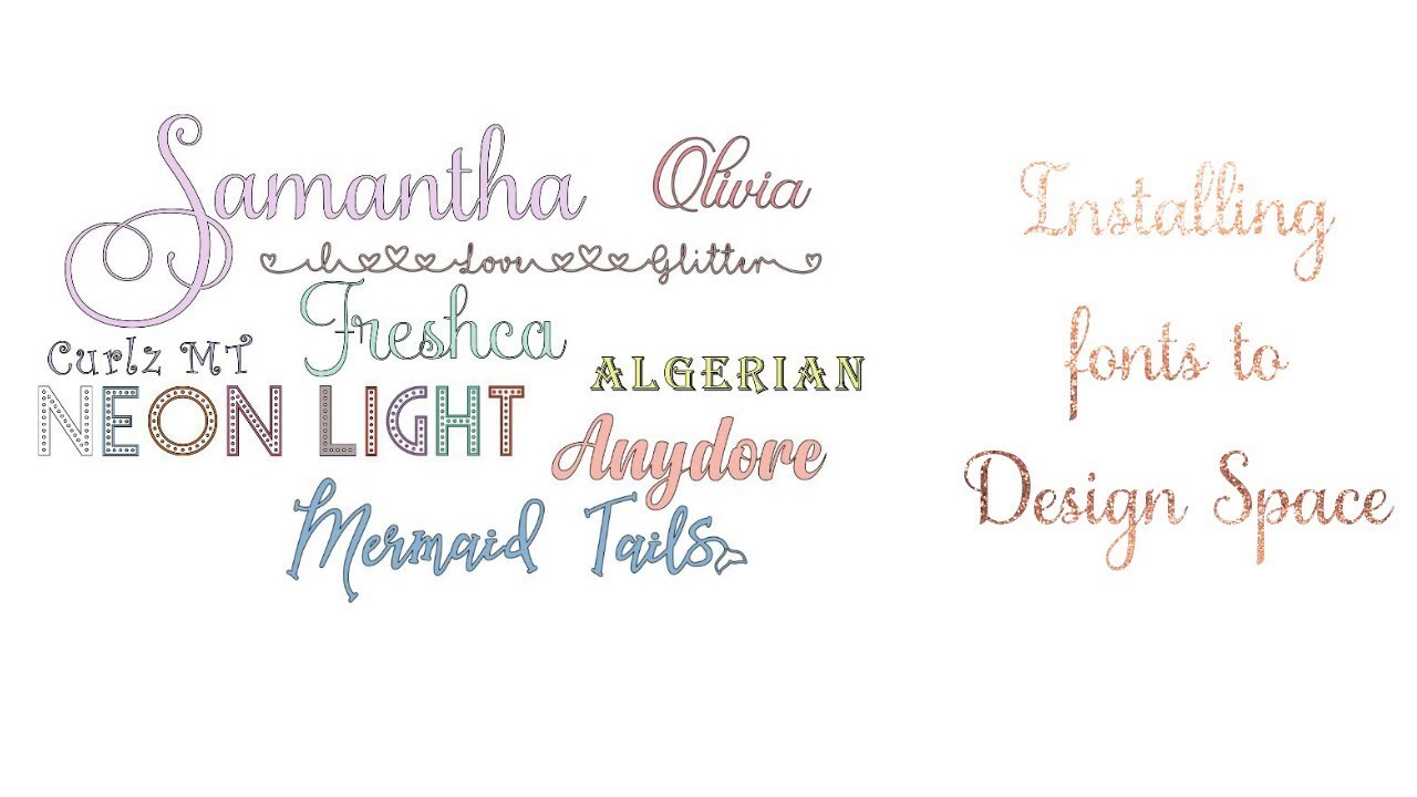 Download Free Install Fonts To Cricut Design Space Youtube SVG DXF Cut File