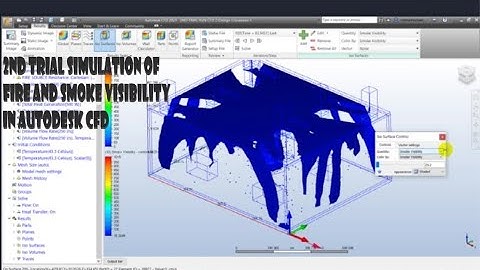 2ND TRIAL SIMULATION OF FIRE AND SMOKE VISIBILITY IN AUTODESK CFD