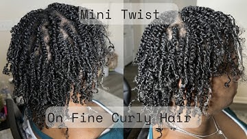 How to Get FULL Mini Twist on FINE Natural Hair