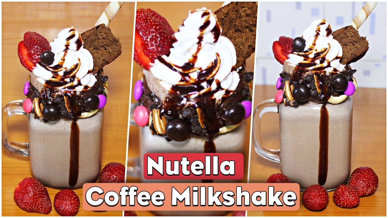 Nutella Coffee Milkshake | Coffee Milkshake Recipe | Nutella Recipes | Kanak