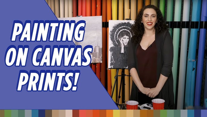 How To Paint a Pre-Printed Instagram Canvas 
