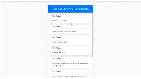 Simple To do list Apps using ReactJS and JSON Placeholder [Menampilkan Data]