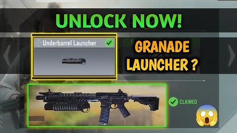 How to get/unlock underbarrel launcher attachment for M4 in CODM 👀? #codm
