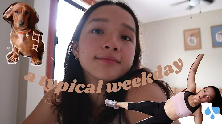 a typical weekday at home VLOG | working out with ...