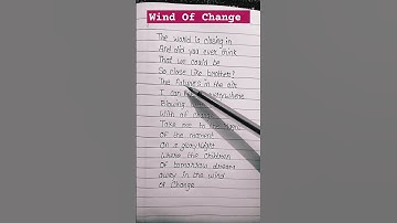 Thumbnail of Wind of Change (Verse-2, Chorus) lyrics -Scorpions #lyrics #hit #music