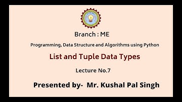 Programming Data Structure and Algorithms Using Python | AKTU Digital Education