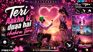Teri Aakho Ki Duaa Hai Chehra Tera Best Romantic Free Fire Montage Emotional Ff Edit 4K