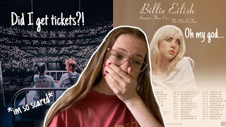 Billie Eilish 'Happier than ever' concert tickets 2022 & covid vaccine *prepare with me/vlog*