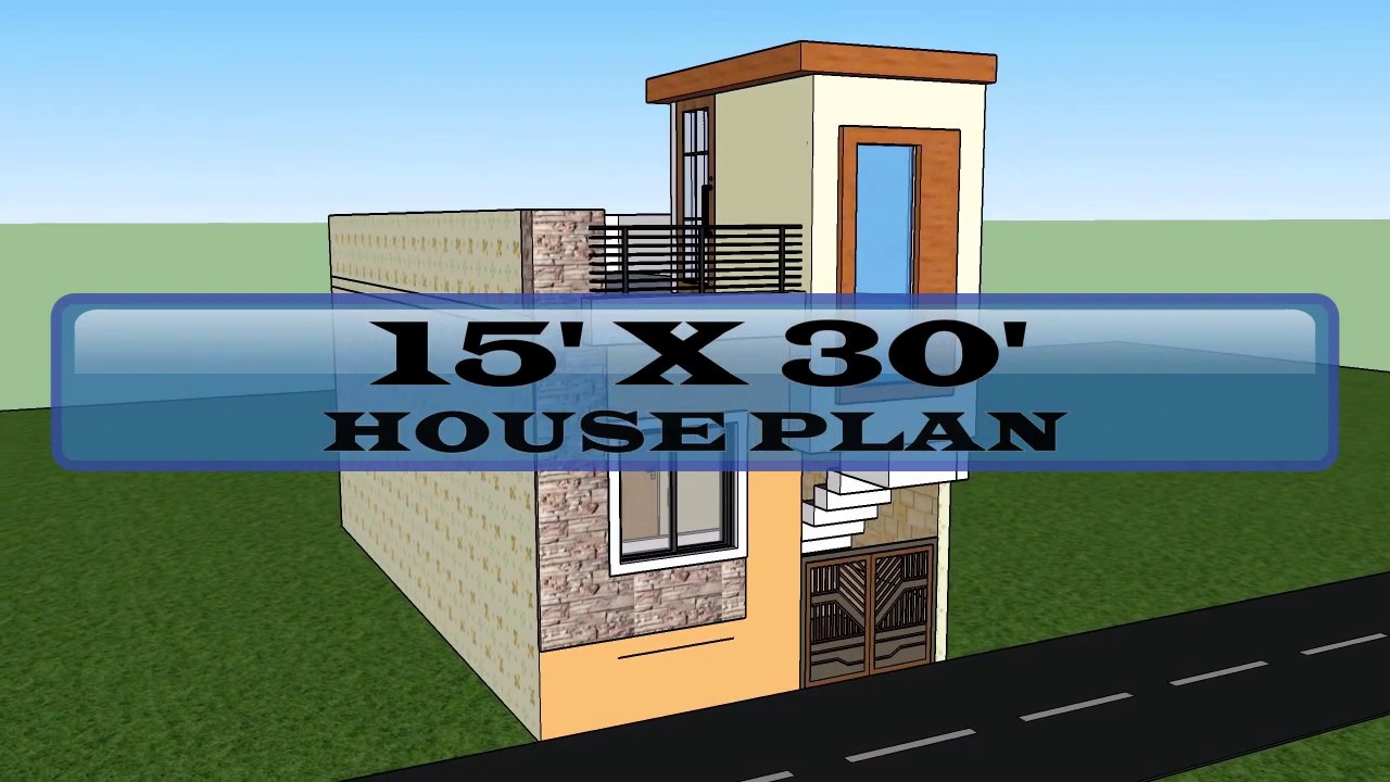 2BHK 15X30 PLAN 15' x 30' East Face House Plan 15*30