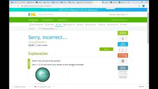 IXL intro/ Volume of Spheres