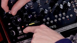 Moog Mother-32 step sequencer video tutorial