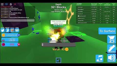 mining simulator reach 100m blocks mined and 5b coins