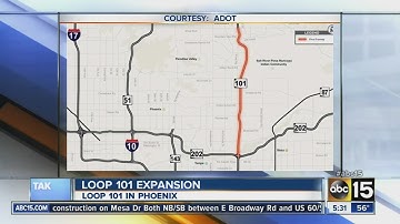 Loop 101 expansion in Valley