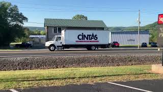 Cintas Delivery SemiTruck Tuesday Morning April 23rd 2024: Heber Springs Arkansas.