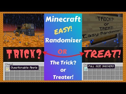 Minecraft: Easy Redstone Randomizer (Easiest?) : The Trick or Treater!