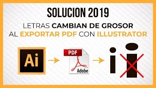 Texto cambia de grosor al exportar PDF con Illustrator ✅ [ Solución - 2022 ]