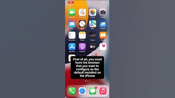 🌐 Change Default Browser iPhone iOS 15 ✔️ Set Up iOS 15 #Shorts